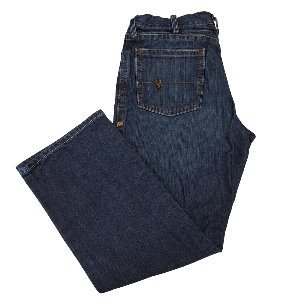 Ariat~M4 FR~Relaxed Bootcut~Mens Jean~Flame Resistant~Work Denim~Dark Blue~38x30 - Picture 7 of 11